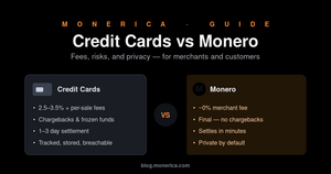 Credit Cards vs. Monero