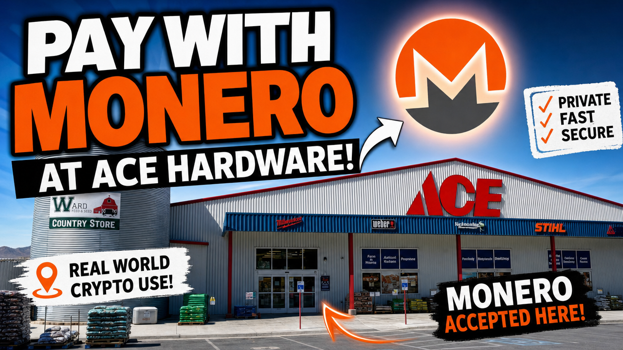 Pay with Monero at Ace Hardware — Ward's Ace & Country Store, Malad City, Idaho