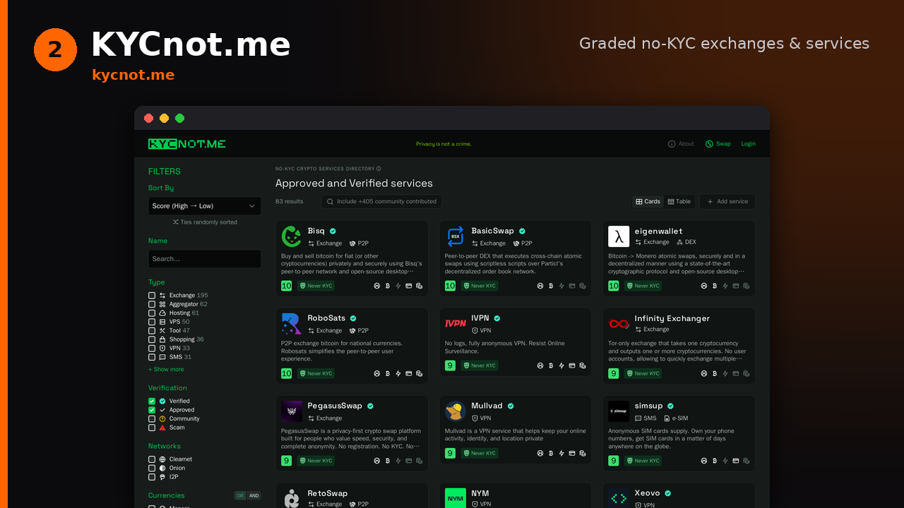 KYCnot.me directory