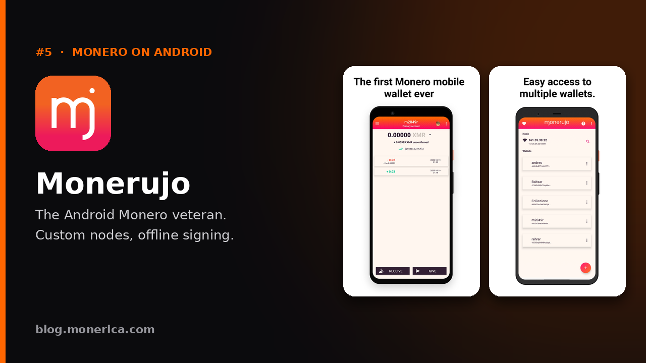 Monerujo wallet for Android