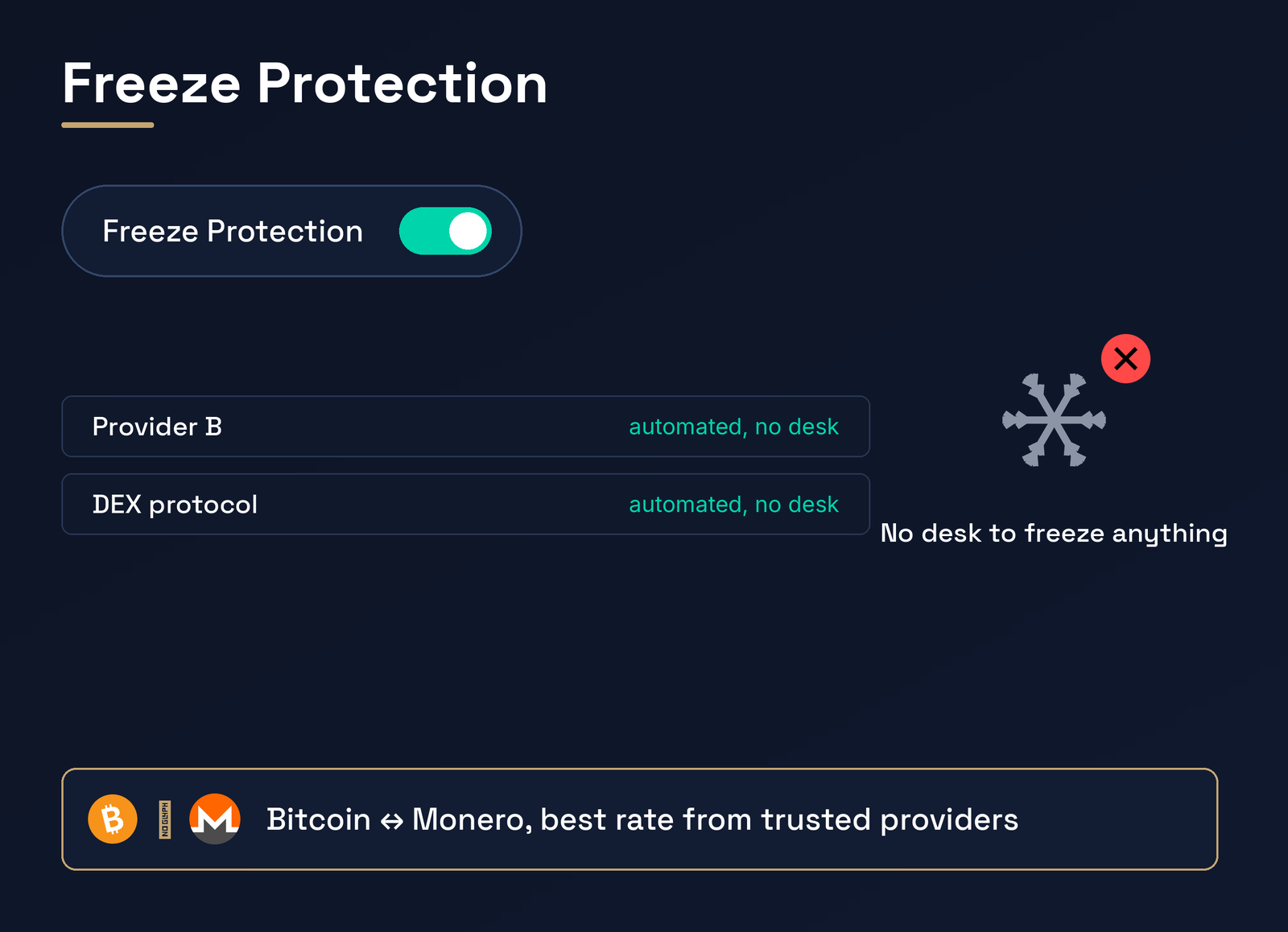 Kotova's Freeze Protection removes services that could hold your deposit