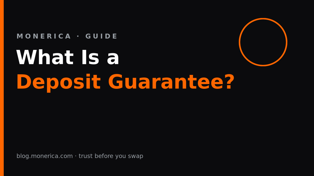 What is a deposit guarantee on a Monero exchange