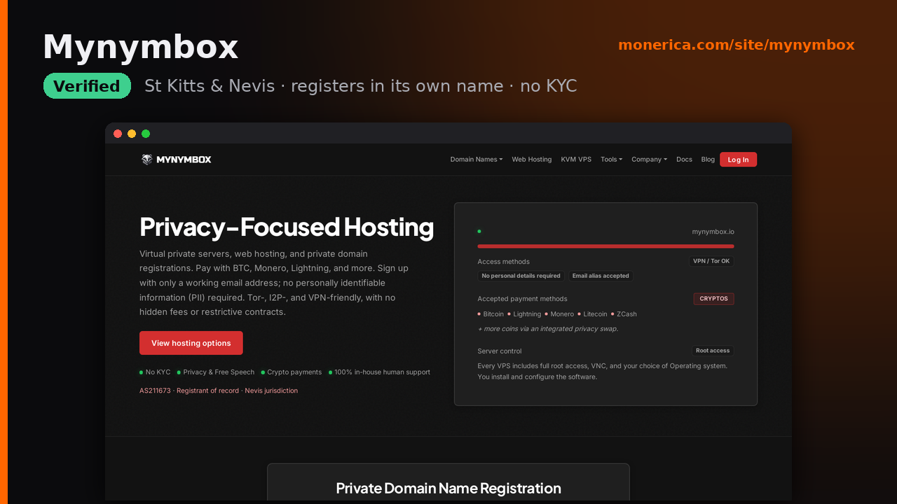 Mynymbox domain registration