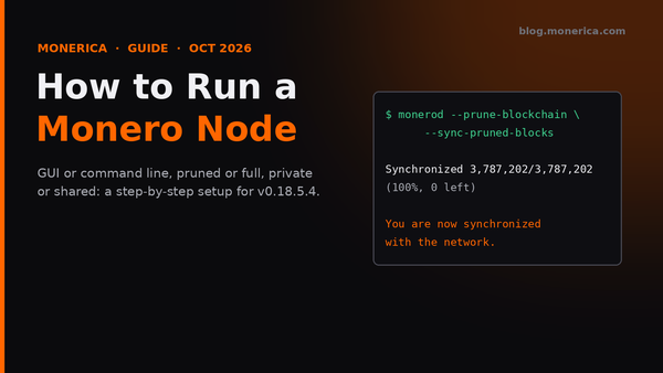 How to Run a Monero Node