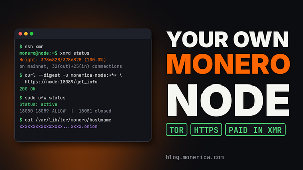 Your Own Monero Remote Node